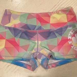 Feed me fight me colorful shorts